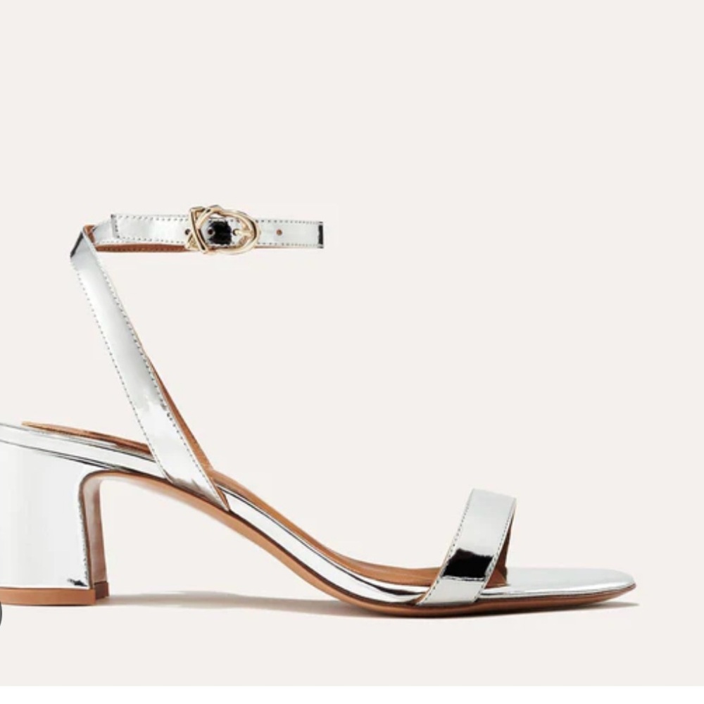 Margaux The Stella Sandal - Silver Mirror
